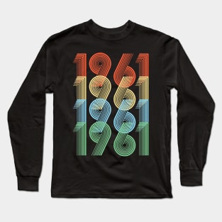 Retro 1961 Birthday Long Sleeve T-Shirt